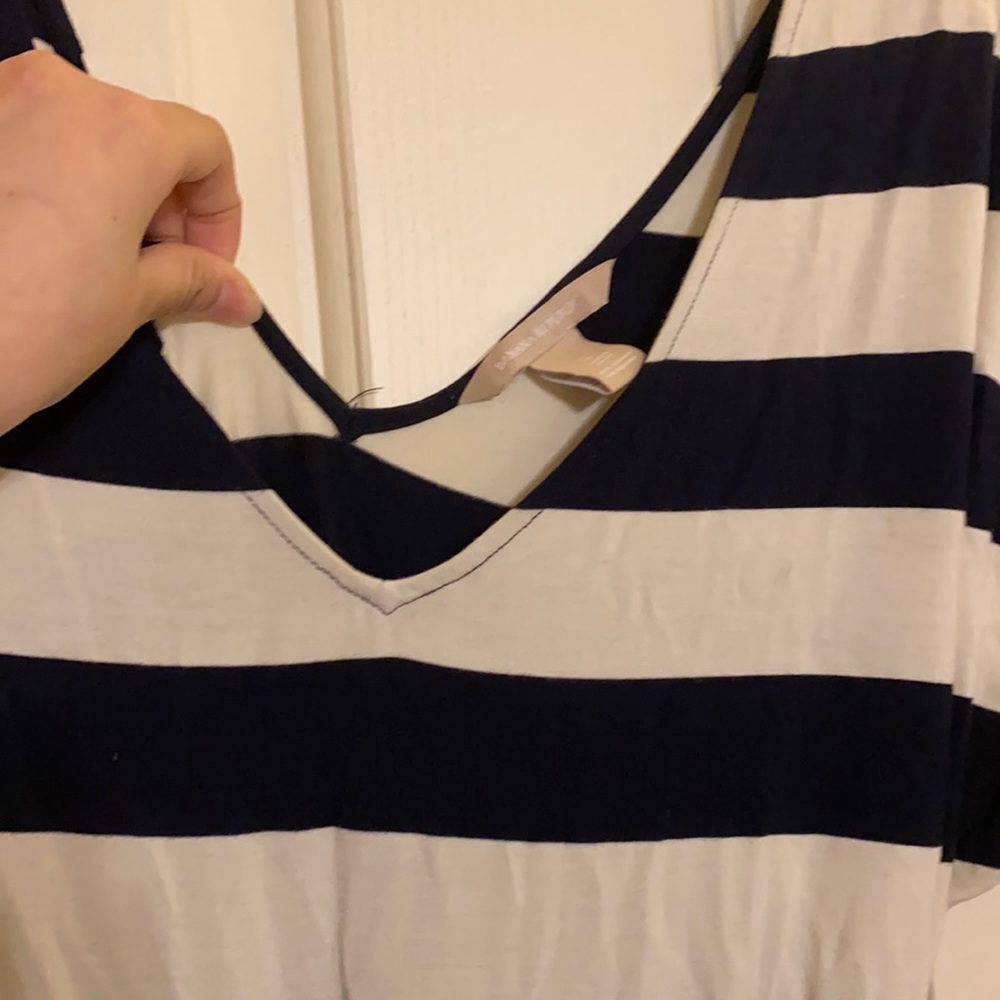 White and blue stripes Banana Republic Dress
